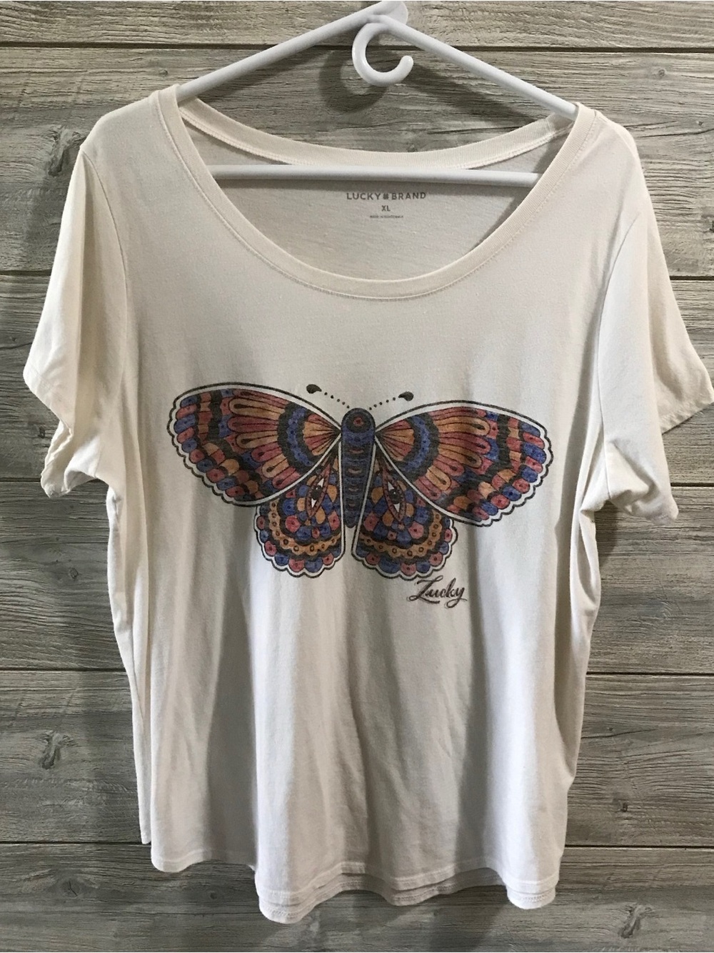 Lucky Brand Butterfly Graphic Tee